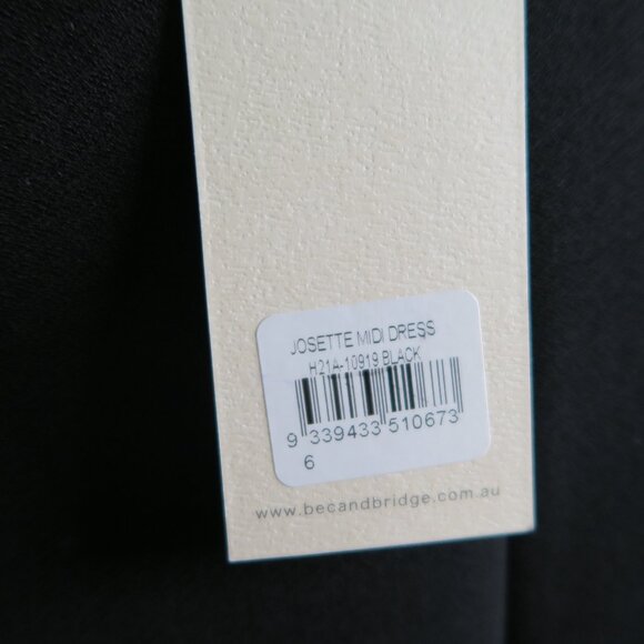 NWT Bec + Bridge Josette Midi Dress - Black - Picture 6 of 6